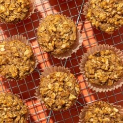 apple muffins on wire rack